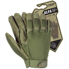 Reis Rtc-Alfa_Zxl Tactical Gloves Taktische Schutzhandschuhe, Grün, XL Größe, 12 Stück