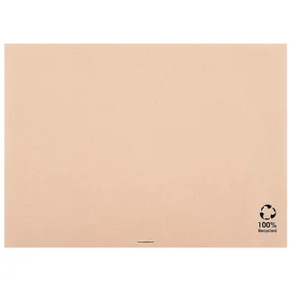 500 Stück Tischdecken Xl - Recycelt 48 g/m2 35 x 50 cm Naturpapier