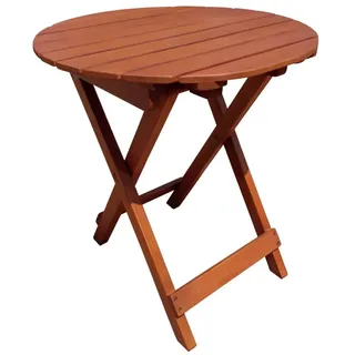 Garden Pleasure Beistelltisch Ø 45 x 50 cm Braun