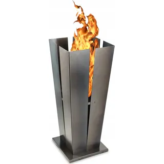 KADAX Gartenkamin für Kamingrill Stahl 100cm