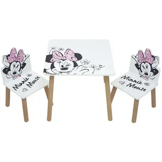 Disney Set Classic Minnie Kindersitzgruppe Tisch Mit Stühlen - Multicolor - One Size