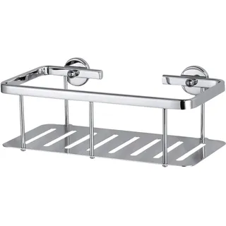 Tesa Aluxx Ablagekorb einstöckig, Aluminium, verchromt,