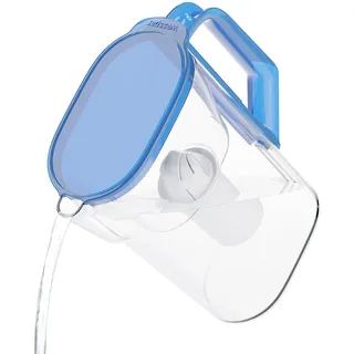 Wessper Wasser Filter Kanne mit Filterkartusche 2.7 Liter, Passt durch die Kühlschranktür, BPA-frei, Wasserkaraffe mit Filter, Kompatibel mit Brita Classic Filtern, Blau