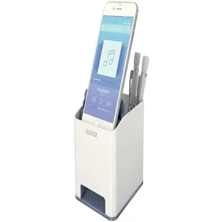 Leitz Sound Stiftehalter Duo Colour Weiß, Grau 9 x 10,1 cm