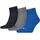Socken 3er Pack Blau/Grau 43-46