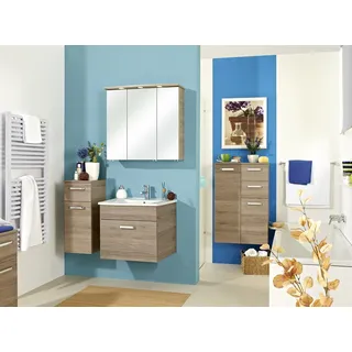 Pelipal Quickset 313 Badmöbel-Set, Holzwerkstoff, Sanremo Eiche, 200/165/45 cm