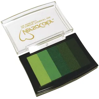 Rayher Stempelkissen Versacolor,5Farben „Grün-Töne“, 4,7x7,5cm