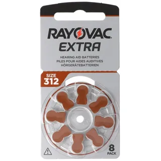 Rayovac Typ 312 180 mAh 8 St.