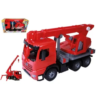 Lena GIGA TRUCKS Feuerwehr-Kranwagen Arocs, Kran-Lkw-Modell, 3 Jahr(e), Schwarz, Grau, Rot - Schwarz, Grau, Rot