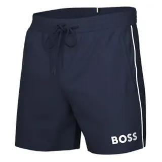 BOSS Herren Medium Length Solid Swim Trunk Badehose, Marineblau, XXL