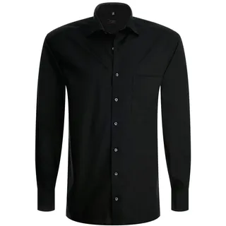 Eterna Hemd Uni Popeline Modern Fit Standard (65cm) 1100-39-X19K Gr. 48 schwarz