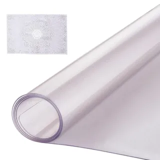 Vevor Kunststoff-Tischdecke 107,7 x 152,4 cm Transparent