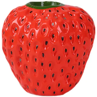 Sharplace Erdbeervase Blumenarrangement Blumenpot Geburtstags Geschenk Desk Pflanzer Organizer für Valentinstag Wohnzimmer Büro Home, Rot