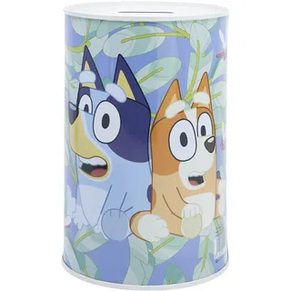 STOR Metall Spardose Bluey - Offizielles Stahl Sparschwein für Kinder - Robuste Kinderspardose Geschenk Kollektion
