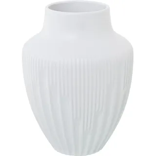 Alexandra House Living Vase, weiß, Keramik, 18 x 18 x 23 cm