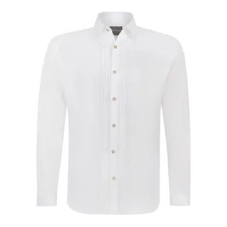 Stockerpoint Herren Mika2 Trachtenhemd, Weiß, S