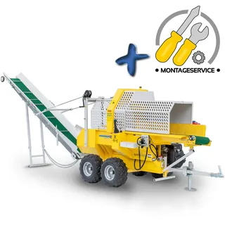 BAMATO 30 to Sägespaltautomat WPO-500 mit Joystick-Steuerung, Förderband & Montageservice