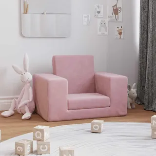 vidaXL Schlafsofa für Kinder Rosa