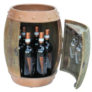 DanDiBo Ambiente Weinregal 32 x 44 x 32 cm Braun