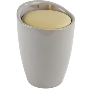 Wenko Badhocker mit integriertem Wäschesammler Candy 21951100 taupe
