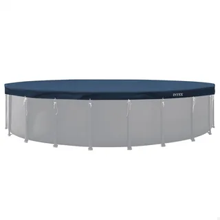 INTEX Poolabdeckung rund für Pools Ø 732 cm Ganzjahresplane (28091) | 3-lagiges UV-beständiges PE- Robuste & recycelte Ganzjahresabdeckung mit Halteschnur, hält auch bei windigem Wetter sicher