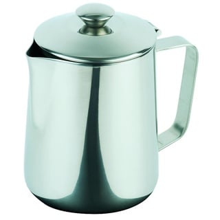 APS 10327 Kaffeekanne/Teekanne, mit Klappdeckel Ø 13,5 cm, Höhe 20 cm, 2,0 Liter, Edelstahl, außen hochglanzpoliert