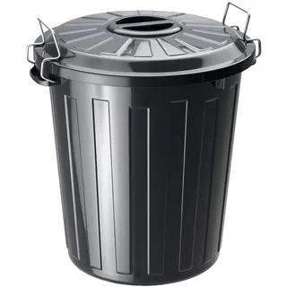Rotho Mülltonne 25 l Schwarz