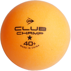 Dunlop TT BL 40+ Club Champ 6 Tabletennis Balls Orange