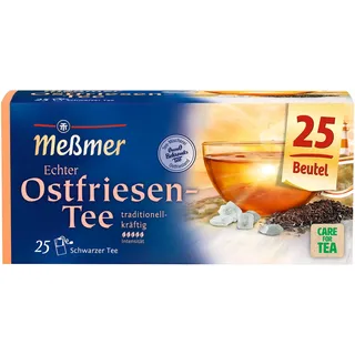 Meßmer Ostfriesen-Tee | Kräftige Schwarztee-Mischung | 25 Teebeutel | Norddeutscher Charakter
