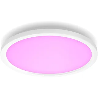 Philips Hue White Ambience Surimu Panelleuchte, weiß, rund, 40W, alle Weißschattierungen, steuerbar via App, kompatibel mit Amazon Alexa (Echo, Echo Dot)