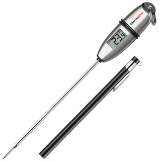 ThermoPro TP02S Digitales Bratenthermometer Fleischthermometer Thermometer Kochen Küchenthermometer Grillthermometer mit langer Sonde, für Braten, Kochen, Grillen/BBQ, Backen, Baby-Ernährung