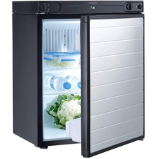 DOMETIC RF 60 Mini-Kühlschrank, 50 mbar, 61 L, Lautloser Freistehender Absorber-Kühlschrank für Camping, Wohnwagen und Reisemobil für D, A, CH