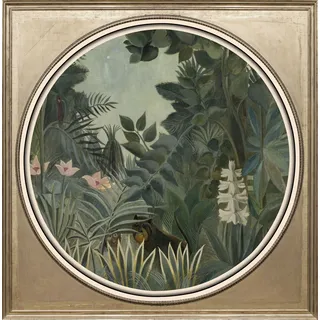 Queence »Dschungel« grün (farbe bild(er): grün), B:40cm H:40cm T:2,4cm, Bilder, Acrylglasbild, Fine Art-Print in Galeriequalität,