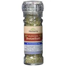 Herbaria Mediterranes Brotzeitsalz Mühle BIO, 2er Pack (2 x 80 g)