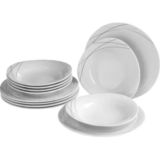 Seltmann Weiden 4003106947794, Suppenteller, Rund, Porzellan, Weiß, 28 cm, 12 Stück(e) - Weiß