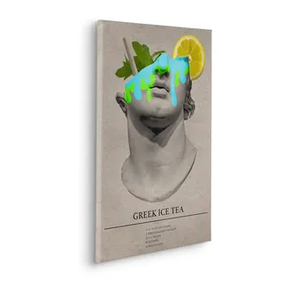 KOMAR Leinwandbild »Greek Ice Tea Cocktail - Größe 40 x 60 cm« Natur 1 Stk. tlg. Keilrahmenbild mi Echtholzrahmen, bunt