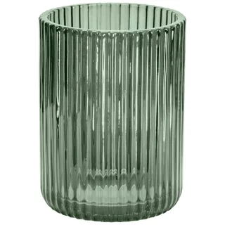 KLEINE WOLKE Zahnputzbecher Antoinette, Accessoires, Farbe Olivgrün, Material: Glas