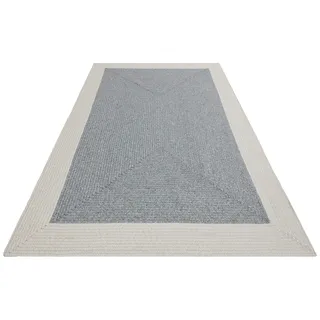 Northrugs »Trenzado«, rechteckig, 10 mm Höhe, In- & Outdoor, Handmade-Look, Läufer, Wetterfest, Balkon, Wohnzimmer, grau Creme, 80x150