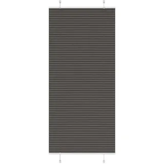 vidaXL Plissee Schwarz 100x200 cm Stoffbreite 99,4 cm Polyester