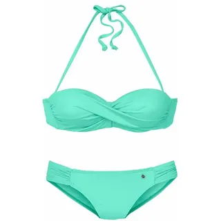 s.Oliver Bügel-Bandeau-Bikini Damen türkis Gr.34 Cup C