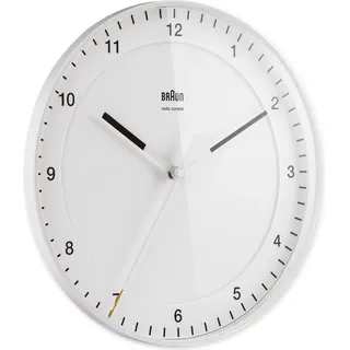 Braun Funkwanduhr 30 cm 30.00 braun/weiß