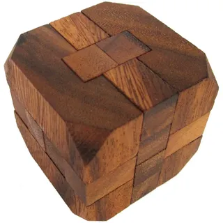 Logoplay Holzspiele Diamant G171-3D Puzzle - Knobelspiel - Geduldspiel - Logikspiel aus Holz
