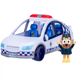 Bluey Polizeiauto-figur Mit Lichtern Und Geräuschen (90451) - Blue / White - One Size