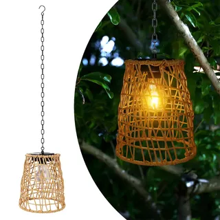 Solarlaterne FüR AußEn HäNgend, Solar Laternen FüR DraußEn, Helle solar-laterne Deko, mit Metallkette und Haken FüR Terrassen Balkon Terrasse Gartendeko
