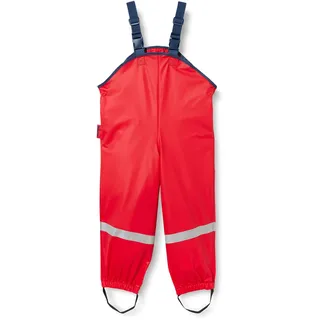 Playshoes Fleece-Trägerhose in rot,