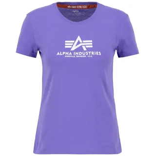 Alpha Industries New Basic Kurzarm-t-shirt - Electric Violet
