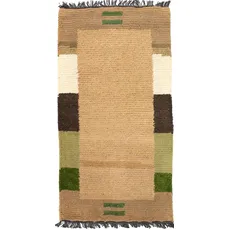 morgenland Wollteppich »Nepal Teppich handgeknüpft braun«, rechteckig, handgeknüpft, braun