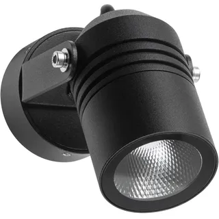 Lcd LED Wandstrahler Glas 14,0 cm schwenkbar IP54/IP65 schwarz
