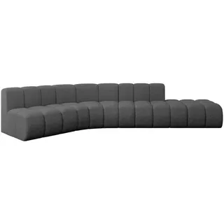altdecor Eckcouch Textil 5-Sitzer Grau