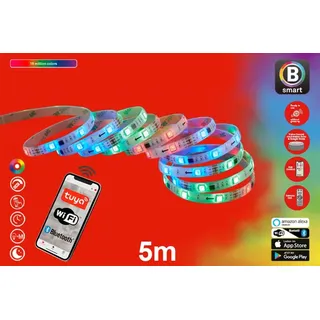 Briloner Leuchten Smarte LED-Leuchte »BENDO S«, 5 Meter, 18 Watt, mit 150 LEDs, bunt